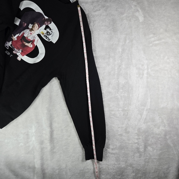 Stussy x Yo! MTV Raps Ice T Crewneck Sweatshirt Large L Black Men Streetwear - Picture 10 of 12